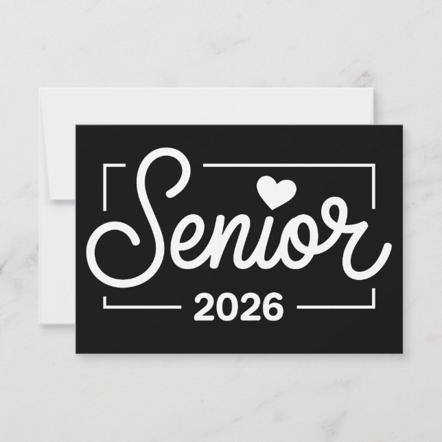 Faire-part Graduation Class Of 2026 Senior Heart Graduate (Devant)