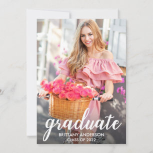 Faire-part Graduation Moderne De Jolie Calligraphie