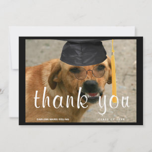 Faire-part Graduation personnalisée Chien avec Tassel