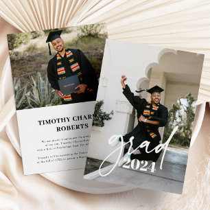 Faire-part Graduation photo simple et moderne