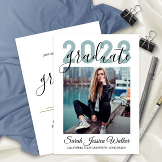 Faire-part Graduation universitaire 2023 Photo du parti