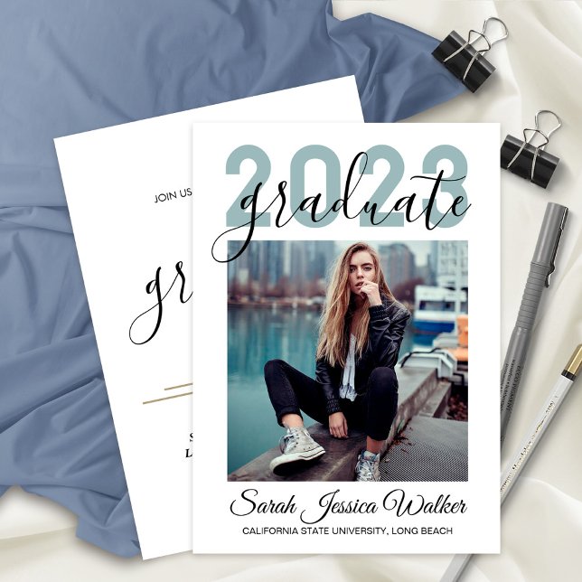 Faire-part Graduation universitaire 2023 Photo du parti (Créateur téléchargé)
