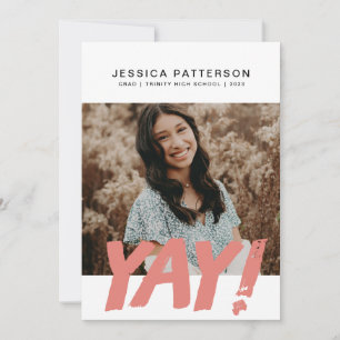 Faire-part Grand YAY Graduate