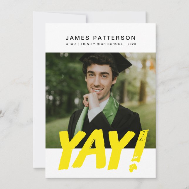 Faire-part Grand YAY Graduate (Devant)