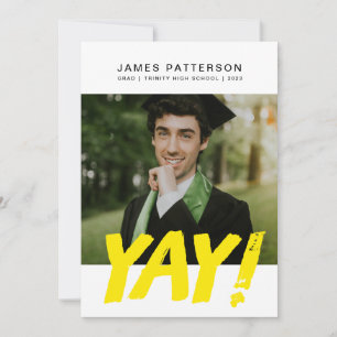 Faire-part Grand YAY Graduate