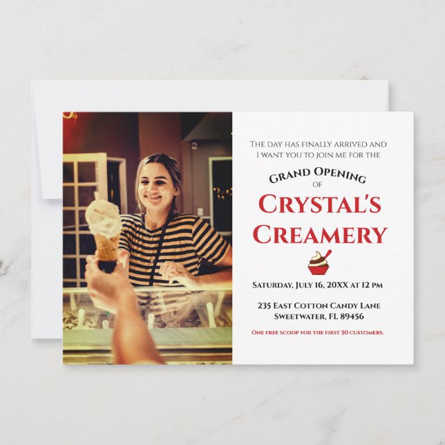 Faire-part Grande Ouverture (Devant)