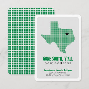 Faire-part Green est parti vers le sud, Y'All Moving