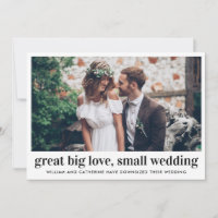 Grosse Grande Amour Petite Photo De Mariage Réduit