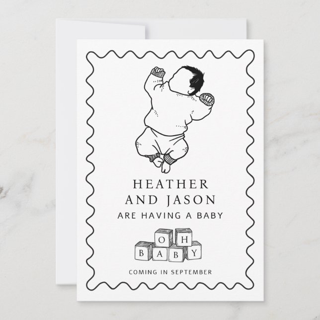 Faire-part Grossesse à main mignonne (Devant)