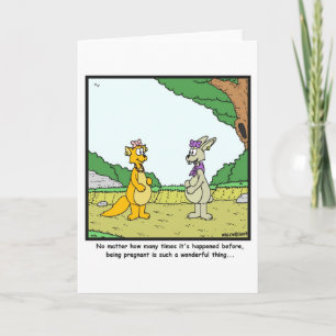 Faire-part Grossesse: Caricature de lapin