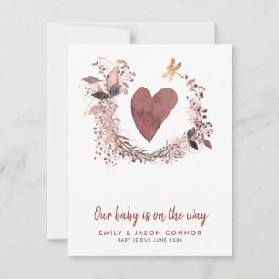 Faire-part Grossesse de la couronne cardiaque