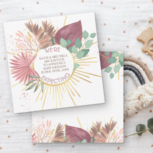 Faire-part Grossesse de la pampa et de l'eucalyptus