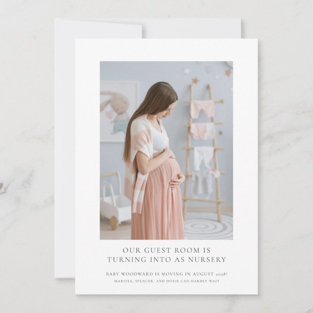 Faire-part Grossesse de la photo attendue (Devant)