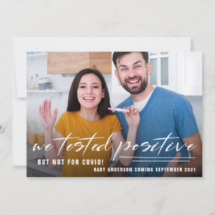 Faire-part Grossesse de la photo en quarantaine amusante