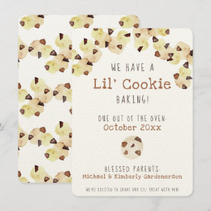 Faire-part Grossesse du biscuit aquarelle