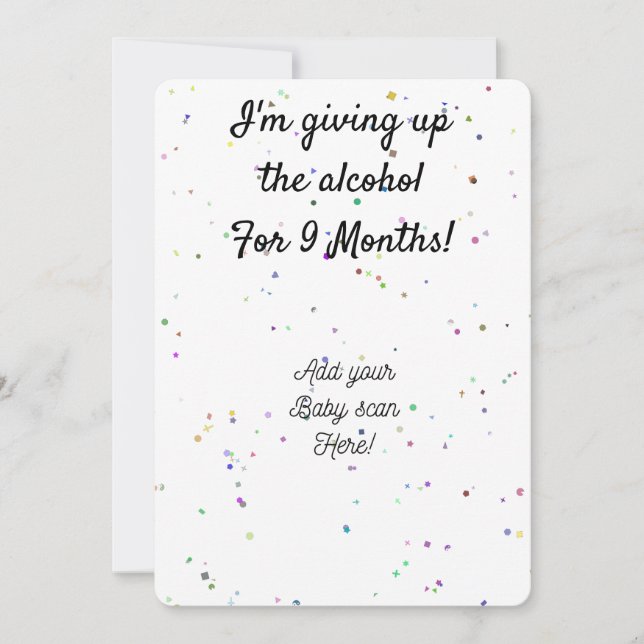 Faire-part Grossesse personnalisée (Devant)