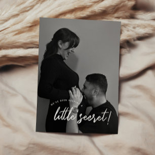 Faire-part Grossesse photo minimaliste et moderne de "Little 