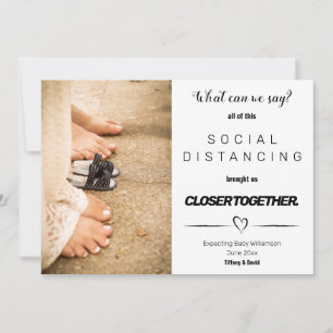 Faire-part Grossesse sociale minimaliste amusante