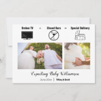 Grossesse télévisée minimaliste amusante cassée