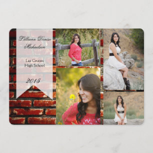 faire-part grunge d'aîné de bâtiment du mur de