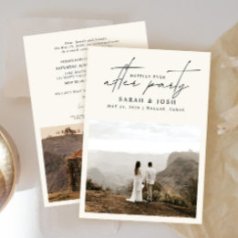 Faire-part Happily Ever After 2 Crème de Mariage Réception