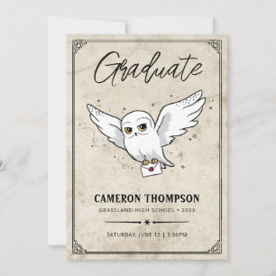 Faire-part Harry Potter   Fête de remise des diplômes d'Hedwi