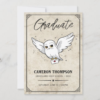 Faire-part Harry Potter | Fête de remise des diplômes d'Hedwi