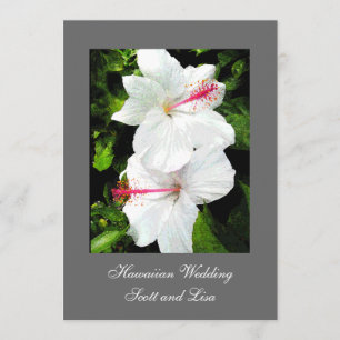Faire-part hawaïen de mariage