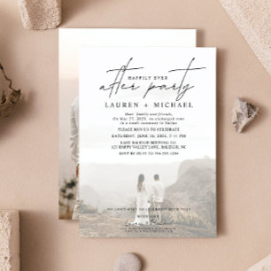 Faire-part Heureusement Jamais Après La Fête 2 Photo Mariage 