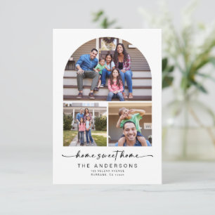 Faire-part Home Sweet Home Trois photos Arch Moving