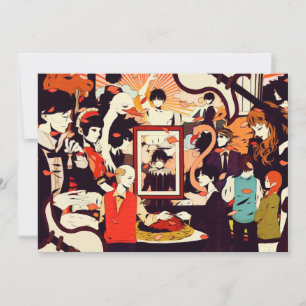 Faire-part Humour vintage multi-humain