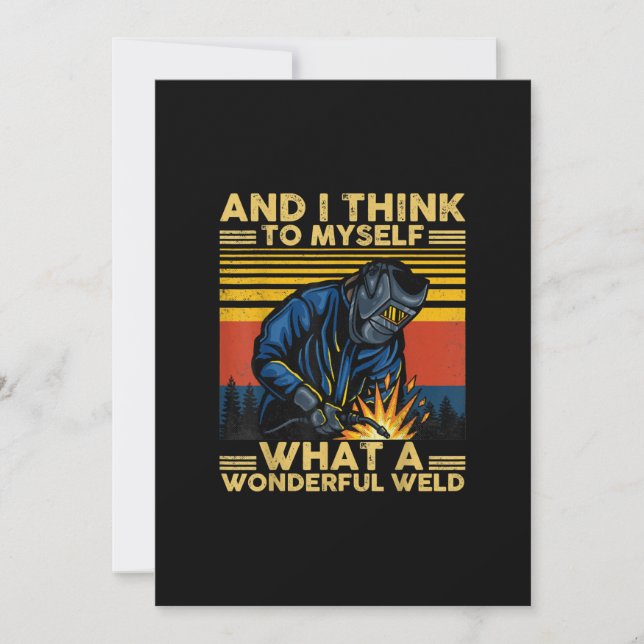 Faire-part I Think To Myself What A Wonderful (Devant)