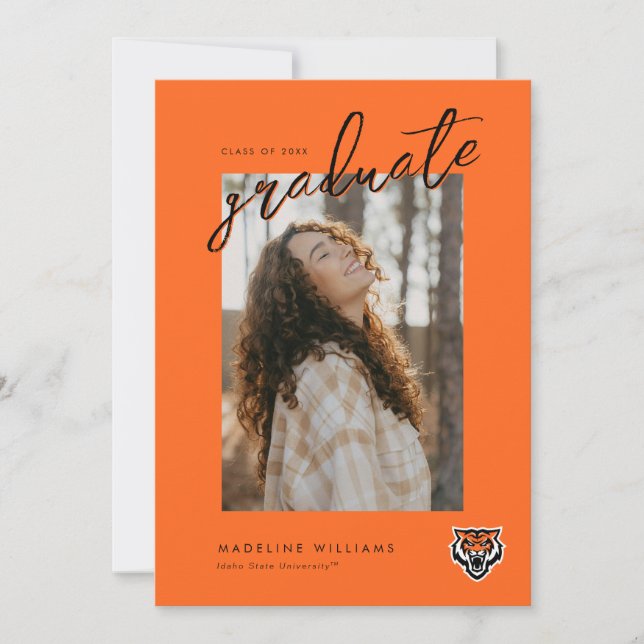 Faire-part Idaho State University Bengals Spirit Design (Devant)