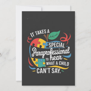 Faire-part Il faut un paraprofessionnel pour entendre ce qu'u