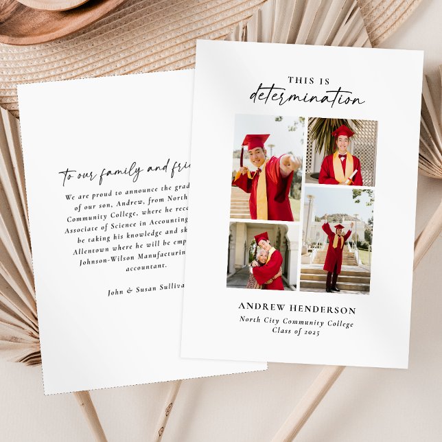 Faire-part Il s'agit d'un diplôme de détermination photo (Créateur téléchargé)