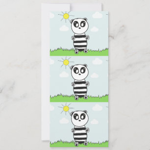 Faire-part Illustration de Panda Mignon