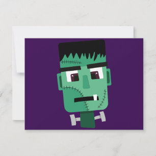 Faire-part Illustration du monstre de Frankenstein
