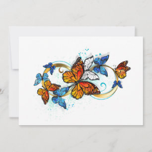 Faire-part Infinité de papillons monarques