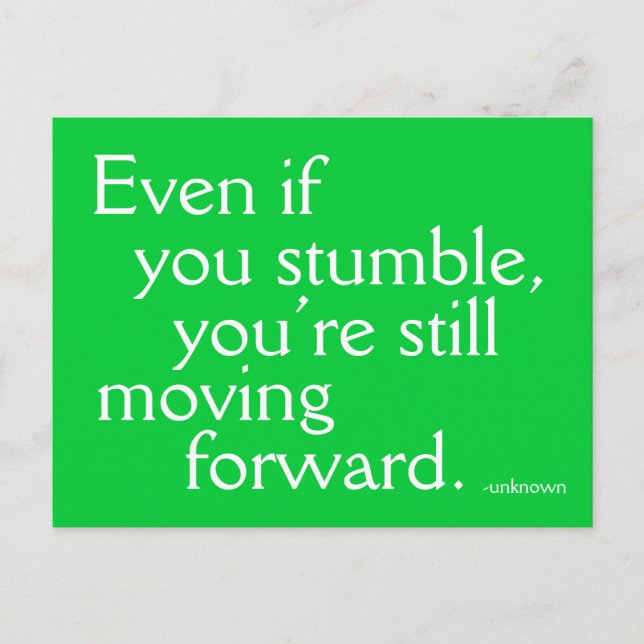 Faire-part Inspire au succès - Carte postale motivationnelle (Devant)