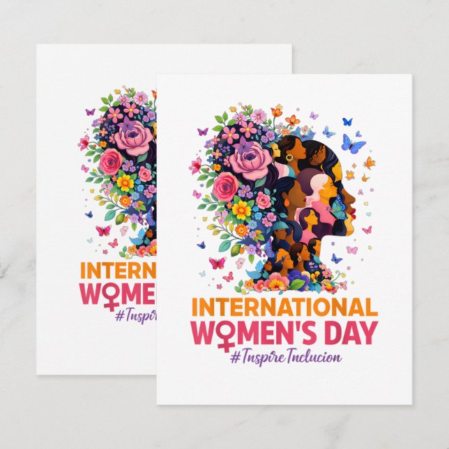 Faire-part International Women's Day (Devant / Derrière)
