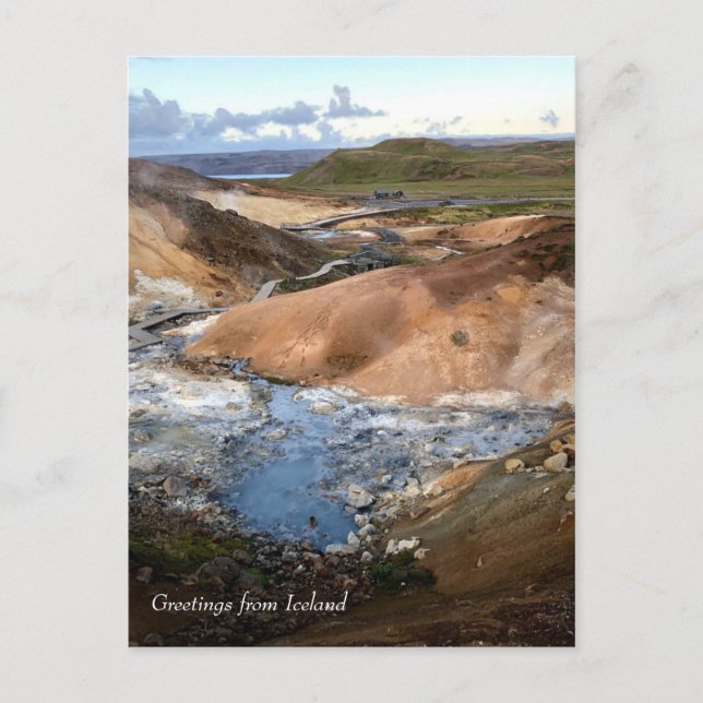 Faire-part Islande Géothermie - Carte postale (Devant)