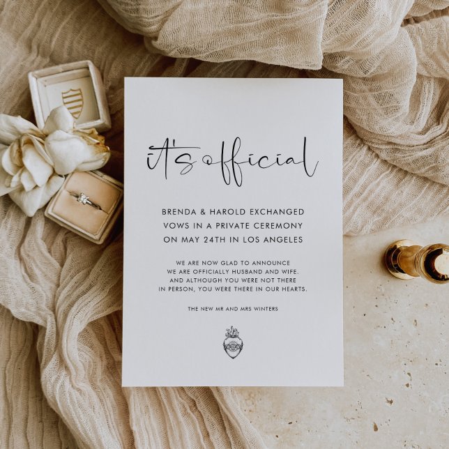 Faire-part It's Official Wedding (Créateur téléchargé)