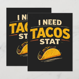 Faire-part J'ai besoin de tacos immédiatement