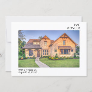 Faire-part J'ai déménagé une photo moderne