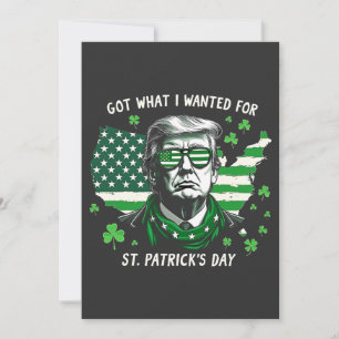 Faire-part J'ai eu ce que je voulais pour la Saint Patrick's