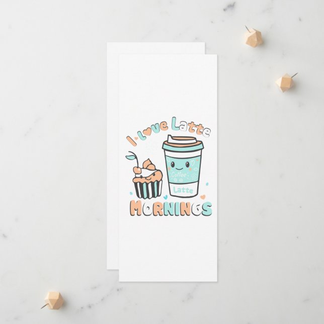 Faire-part J'Aime Les Derniers Matins (Devant/Arrière en situation)