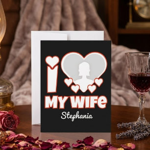 Faire-part J'aime ma femme personnalisé – Ajouter nom et phot