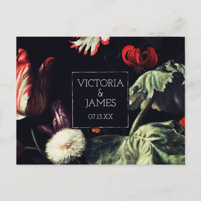 Faire-part Jardin de minuit | Enregistrer la carte postale Da (Devant)