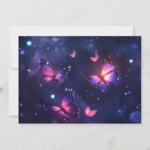 Faire-part Jardin de papillons nocturnes célestes