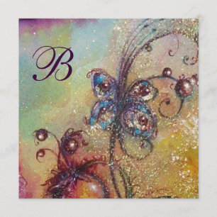 Faire-part JARDIN DES OMBRES PERDUES, BETTERFLY Monogram Gold